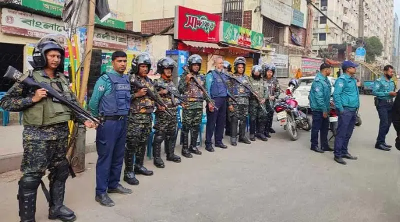 বিএনপির সমাবেশ : কড়া নিরাপত্তা বলয়ে মুড়ে ফেলা হয়েছে ঢাকা