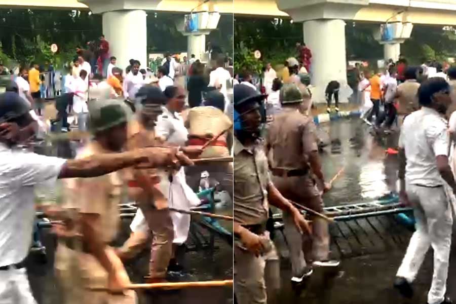 R G Kar incident: ABVP-র স্বাস্থ্যভবন অভিযানে ধুন্ধুমার, লাঠিচার্জ পুলিশের